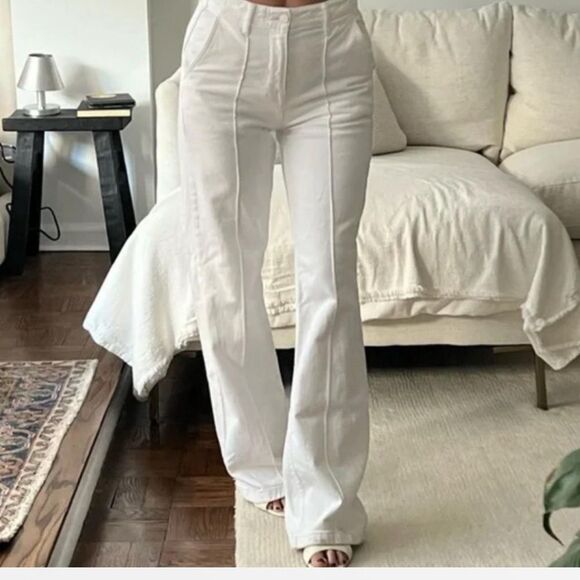 JONATHAN SIMKHAI  Ansel Trouser in White Sizes 29 NWT - Picture 2 of 10